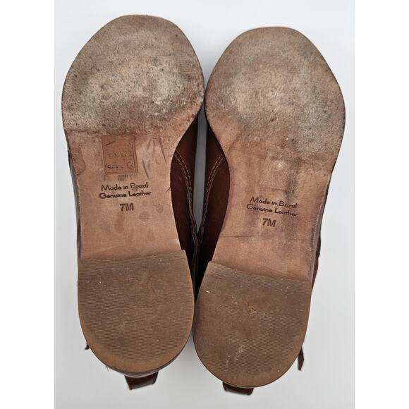 Madewell The Hollis English Saddle Brown Leather Ankle Boots F5108 Size 7 - Picture 13 of 13